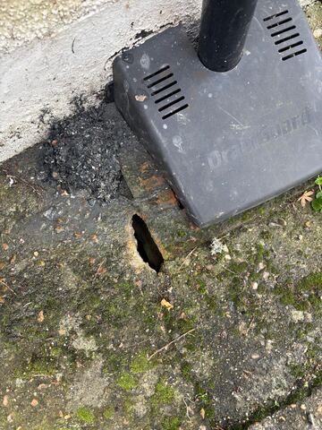 Rodent burrow — drainage work across South London and North Kent
