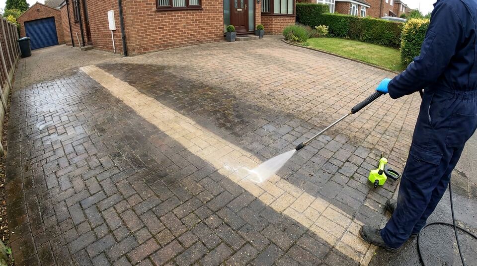 Patio and driveway cleaning